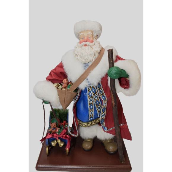 Santa's From Around the World Russian 1995 13 Inch Table Top Decoration - Picture 1 of 11